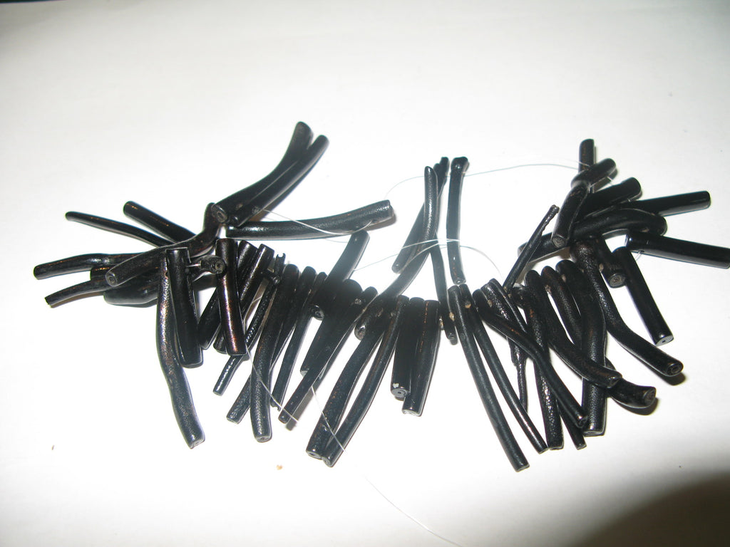 S 23g 49 Pieces Natural BLACK CORAL BRANCHES 25 cm strand length loose end